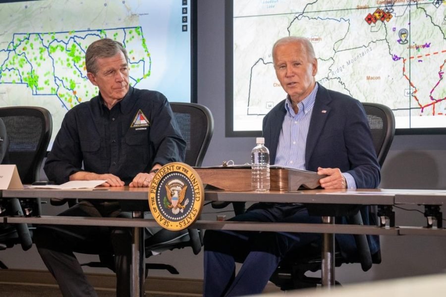 Governor Cooper and President Biden Survey Damage from Hurricane Helene ...
